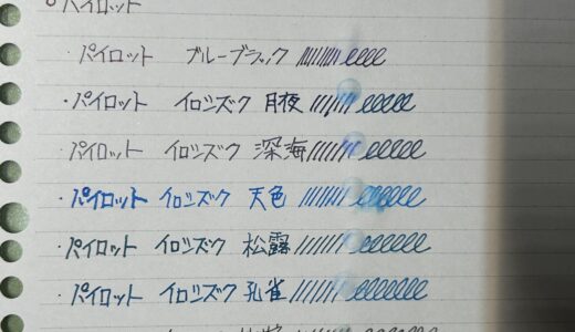 夏に多発！水滴事故に強い青系インクはどれなのか？
